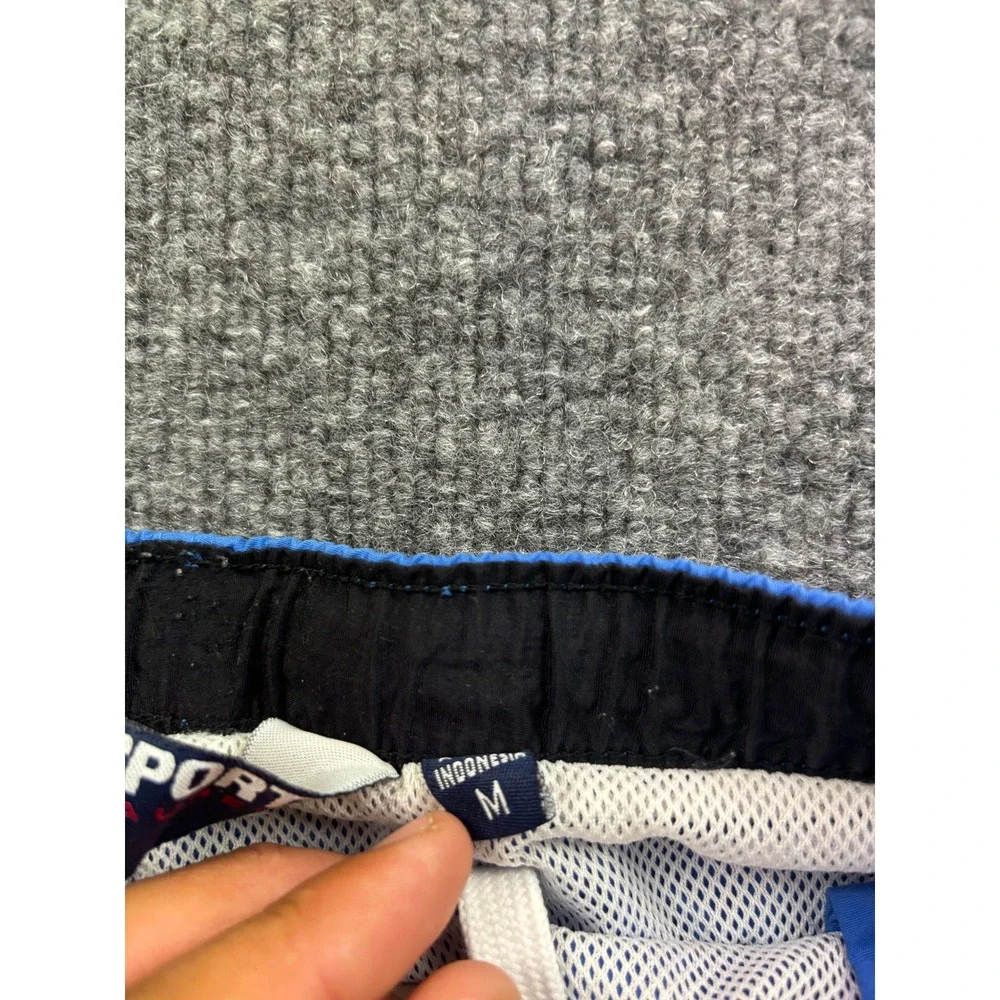 Polo Sport Swim Trunks Mens Size Medium Blue Vintage Nylon Mesh Lined Shorts